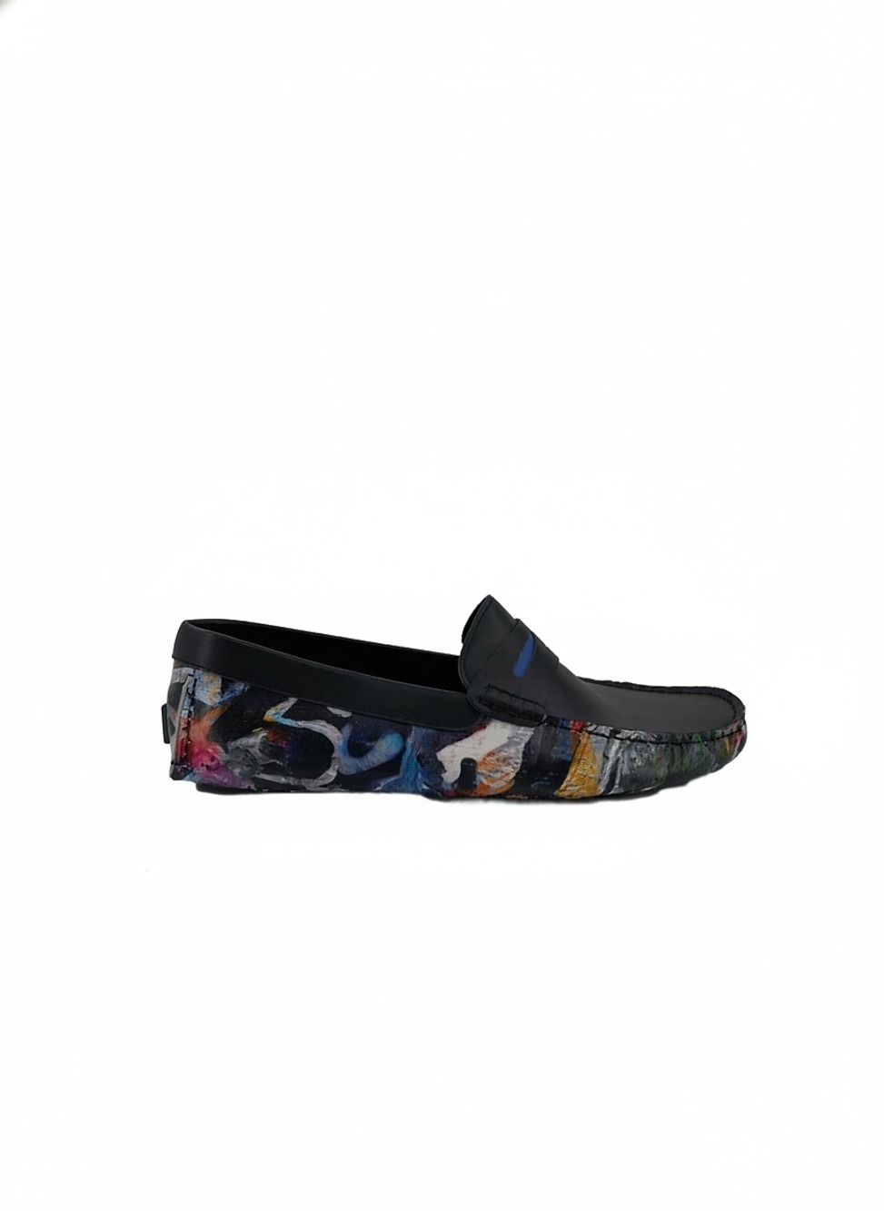 Robert Graham Black/Multi Men’s Loafer Slip-Ons | US 12 Regular